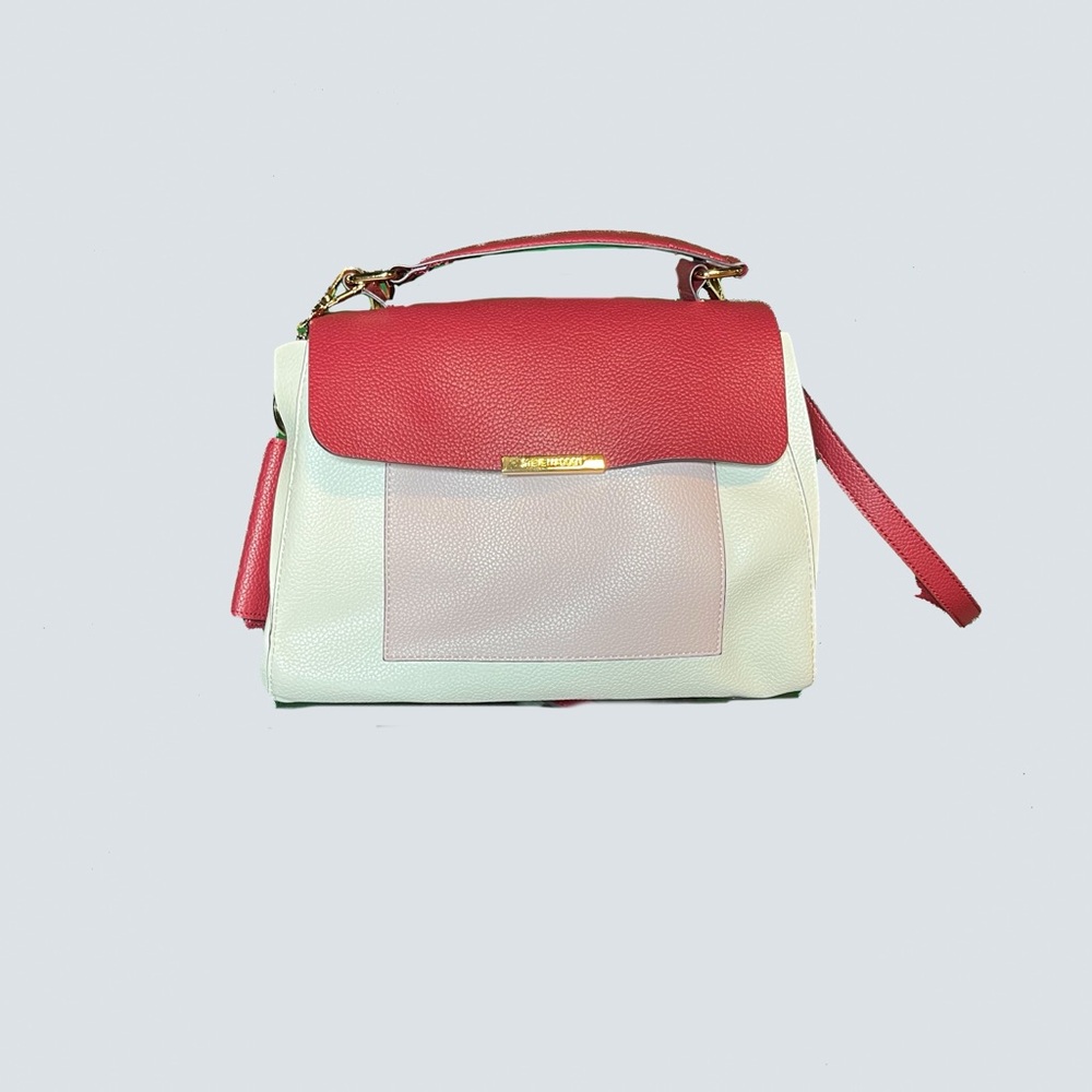 Steve Madden Pink and White Satchel